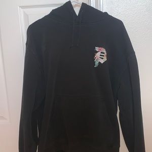 Mens Black Primitive Skateboarding Hoodie